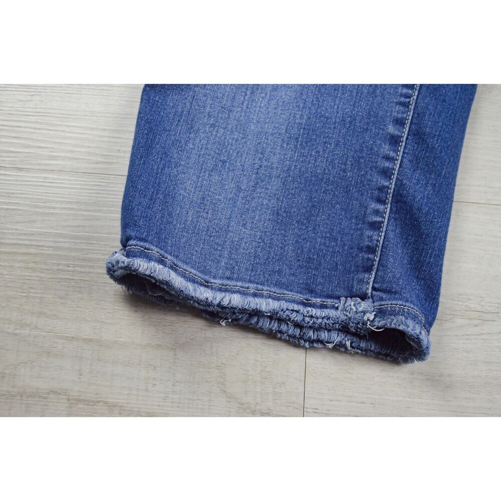 ๐ Democracy "Ab"solution Cropped Frayed Hem Jeans โ Size 16 - Picture 2 of 7